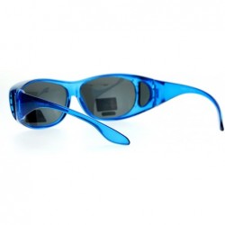 Rectangular Womens Polarized Fit Over Glasses Rhinestone Sunglasses Oval Rectangular - Blue - CO18804A96O $10.30