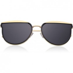 Butterfly Polarized Mirrored Metal Frame Street Fashion Stylish Sunglasses For Women Man UV400 Protection - C618CWHMZDW $16.94
