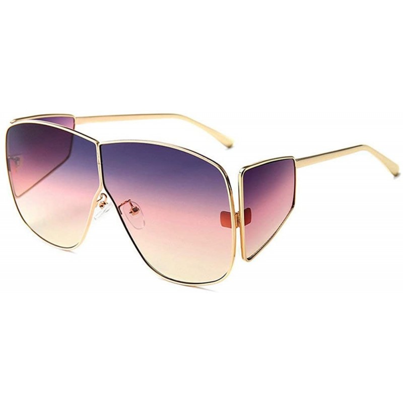 Shield Sunglasses Fashion Glasses Designer Vintage - Purple&pink - C018WMRU790 $10.41