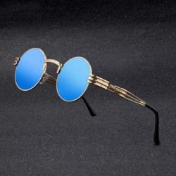 Aviator New Fashion Polarized Sunglasses For Men And Women Retro P8 Silver IceBlue - P4 Gold Iceblue - CB18YZW7LE3 $9.94