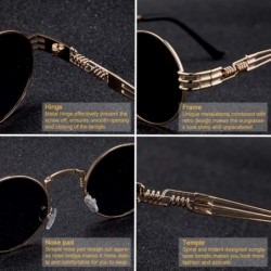 Aviator New Fashion Polarized Sunglasses For Men And Women Retro P8 Silver IceBlue - P4 Gold Iceblue - CB18YZW7LE3 $9.94