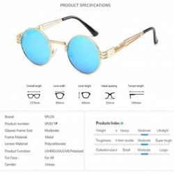 Aviator New Fashion Polarized Sunglasses For Men And Women Retro P8 Silver IceBlue - P4 Gold Iceblue - CB18YZW7LE3 $9.94