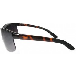 Rectangular Bifocal Safety Glasses Half Rim UV400 Magnifying Reading Eyewear - Tort - CN182Q07YM6 $10.99