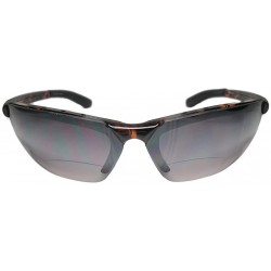 Rectangular Bifocal Safety Glasses Half Rim UV400 Magnifying Reading Eyewear - Tort - CN182Q07YM6 $10.99