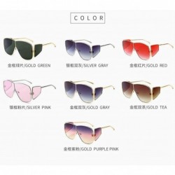 Shield Sunglasses Fashion Glasses Designer Vintage - Purple&pink - C018WMRU790 $10.41