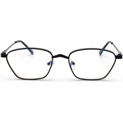 Goggle Metal Frame Polarized Sun Glasses for Women Men-Narrow Wide Mirrored Lens Fashion Goggle Eyewear Sunglasses - Bk - CQ1...