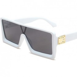 Square Fashion Irregular Man Women Cat Eye Sunglasses Glasses Shades Vintage Retro - White - CI1905AQMGZ $8.95