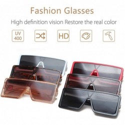 Square Fashion Irregular Man Women Cat Eye Sunglasses Glasses Shades Vintage Retro - White - CI1905AQMGZ $8.95