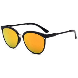 Sport Summer Vintage Sunglasses Metal Circle Frame For Men Women Outdoor Drive Vacation - B - C4195ZWNL43 $11.07