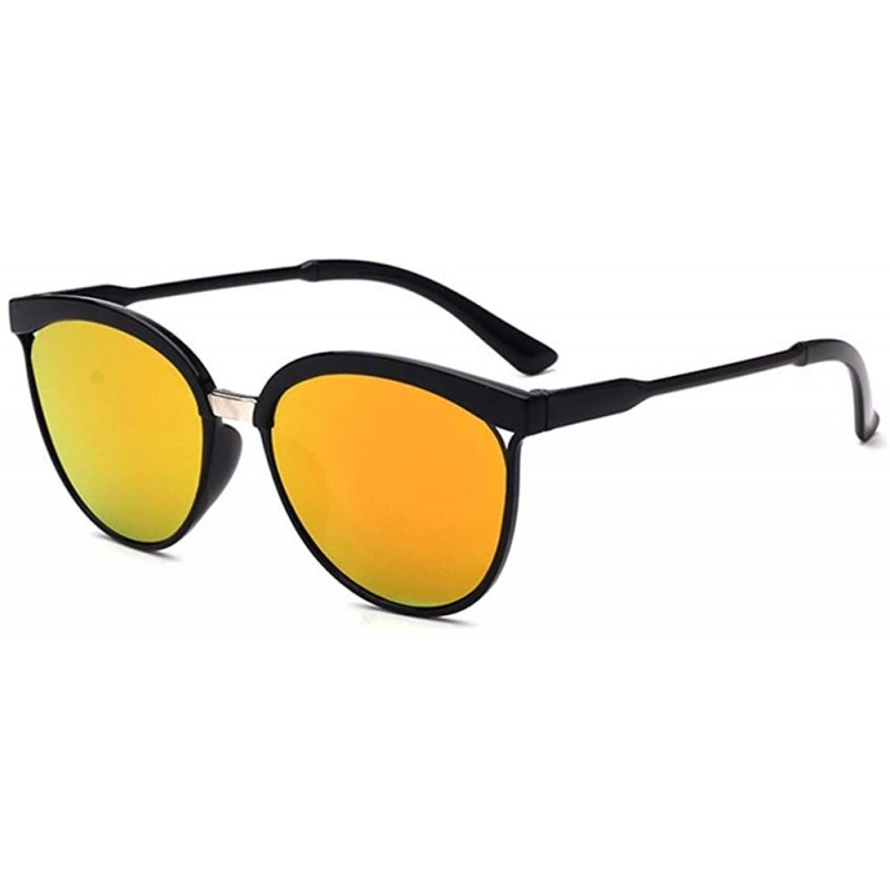 Sport Summer Vintage Sunglasses Metal Circle Frame For Men Women Outdoor Drive Vacation - B - C4195ZWNL43 $11.07