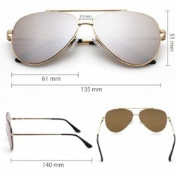 Sport Aviator Sunglasses for Men- Classic Eyewear with Sun Glasses Case- UV400 Protection- Ultra Lightweight - C717YSGTO6R $8.81