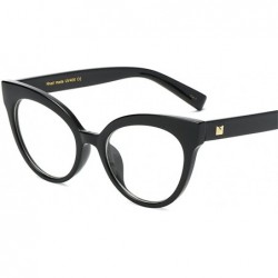 Rimless Sexy Cat Eye Optical Glasses Frame Women Brand Designer Spectacles Eyeglasses - Gloss Black - CV1885O85HW $13.14