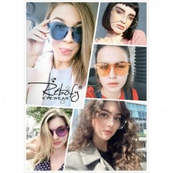 Rimless One Piece Rimless Sunglasses Transparent Candy Color Tinted Eyewear - C118RXL7HYI $17.66