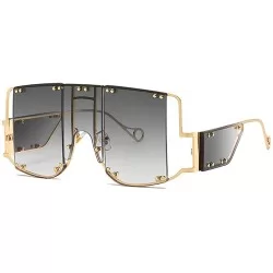 Rectangular Rihanna Sunglasses Oversized sunglasses sunglaases - 4 - CH19548C0X4 $11.41