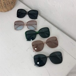 Oversized Oversized Sunglasses for Women Shades Big Round Sun Glasses Eyewear UV400 - Grey Black - CO1906DRORN $14.87