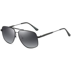 Oversized Womens Polarized Lens Wellington Sunglasses Pouch & Cross Set Unisex Glasses - Black - CV18U9EXO4S $39.00