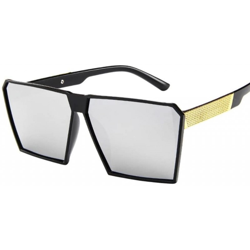 Aviator Sunglasses - Fashion Women Man Oversized Square Sunglasses Vintage Retro Sun Glasses (A) - A - CN18DSXANUL $7.53