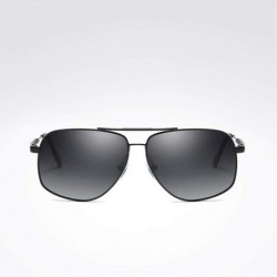 Oversized Womens Polarized Lens Wellington Sunglasses Pouch & Cross Set Unisex Glasses - Black - CV18U9EXO4S $21.27