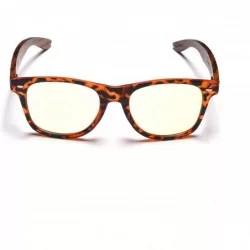 Round Bamboo Wood Sunglasses with Polarized Lens Sunglasses Wood Sunglasses For Men SD6410 - Transparent 1 - CC1882HDRD2 $19.38