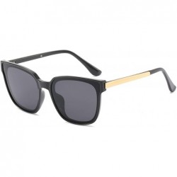 Square Classic style Square Sunglasses for Women AC PC UV400 Sunglasses - Black - C418SASLDS4 $12.70