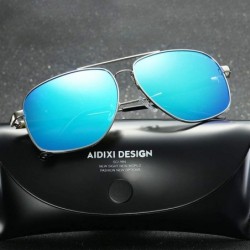 Oversized Womens Polarized Lens Wellington Sunglasses Pouch & Cross Set Unisex Glasses - Black - CV18U9EXO4S $21.27