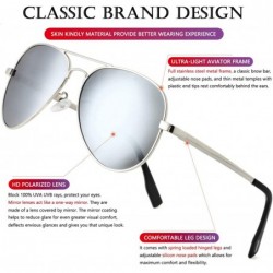 Aviator Polarized Aviator Sunglasses for Men Women Vintage Round Metal Sun Glasses 100% UV400 Protection - CX194LC4Z6S $16.16