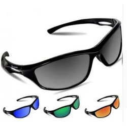 Sport Sport Polarized UV400 Bicycle Men Women Cycling Sunglasses Fishing Running Eyeware - Black - CH18EZKY7A4 $14.47