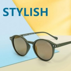 Square Polarized Round Sunglasses Stylish Sunglasses for Men and Women Retro Classic Multi-Style Selection - C418NH6L4S2 $13.24