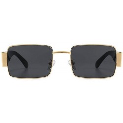 Square Square Polarized Sunglasses for Men Womans UV400 - C7 Silver Gray - CF198EYT854 $13.20