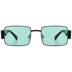 Square Square Polarized Sunglasses for Men Womans UV400 - C7 Silver Gray - CF198EYT854 $13.20