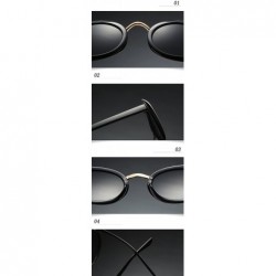 Oval Eyewear Oval Retro Vintage Sunglasses Clout Goggles Fashion Shades - C4 - C01807CY4C8 $7.47