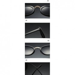 Oval Eyewear Oval Retro Vintage Sunglasses Clout Goggles Fashion Shades - C4 - C01807CY4C8 $7.47