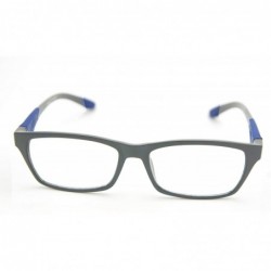 Rectangular Double Injection Lightweight Reading Glasses Free Case - Z1 Matte Dark Grey Matte Dark Blue - CR18YMH4M05 $16.84