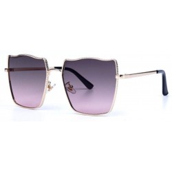 Sport Gradient Sunglasses Water Ripple Metal Frame Sunglasses Men Fashion Sun Visor - 5 - C3190L6NRYQ $62.30