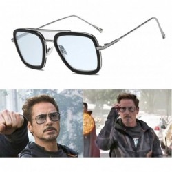 Rectangular Sunglasses Men Square Driving Sun Glasses for Male Windproof Shades Women - Zss0002c9 - CF194ODTU4I $17.53