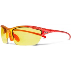 Sport Alpha Orange Yellow Running Sunglasses with ZEISS P2140 Yellow Tri-flection Lenses - C018KMIZU8A $33.52