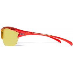 Sport Alpha Orange Yellow Running Sunglasses with ZEISS P2140 Yellow Tri-flection Lenses - C018KMIZU8A $18.53