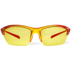 Sport Alpha Orange Yellow Running Sunglasses with ZEISS P2140 Yellow Tri-flection Lenses - C018KMIZU8A $18.53