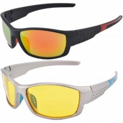 Sport Men Sports Polarized Sunglasses Driving Fishing Blue Ray Night Vision Eyeglasses two piece - SH202 - CW1939UTAI5 $20.04