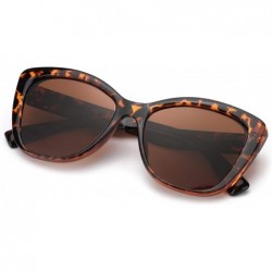 Oversized Cat Eye Oversized Polarized Sunglasses for Women 100% UV400 Protection Stylish Ladies Eyewear Sun Glasses - C3196AR...