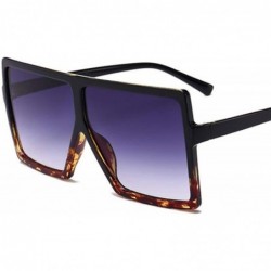 Oversized Oversized Shades Woman Sunglasses Black Fashion Square Glasses Big Frame Vintage Retro Unisex Oculos Feminino - CV1...