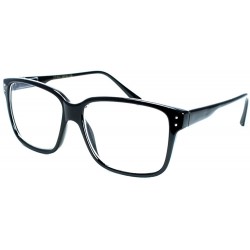 Wayfarer Casual Nerd Thick Clear Frames Fashion Glasses for Women - Black - CX117Q3HS8N $18.45