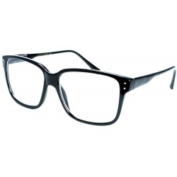 Wayfarer Casual Nerd Thick Clear Frames Fashion Glasses for Women - Black - CX117Q3HS8N $8.98