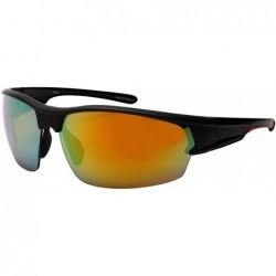 Sport Men Semi-rimless Glasses Rectangular Sports Sunglasses for Men 570115 - CA18L5X8G3X $19.02