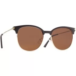 Round Men's TR90 polarizer fashion sunglasses outdoor sun protection riding tide sunglasses - Tawny C4 - CG1905LHNIH $31.09