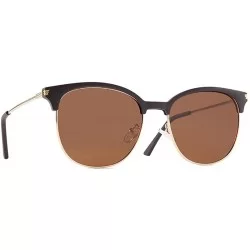 Round Men's TR90 polarizer fashion sunglasses outdoor sun protection riding tide sunglasses - Tawny C4 - CG1905LHNIH $20.16