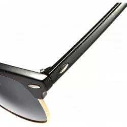 Semi-rimless Unisex HD TAC Polarized Aluminum Sunglasses Vintage Sun Glasses UV400 Protection For Men/Women - H - CX198O9TNO9...
