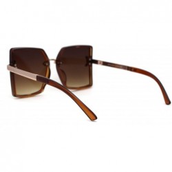 Butterfly Womens 90s Elegant Chic Fashion Mod Minimal Fashion Sunglasses - Gold Brown - CR195SKCRDE $9.33