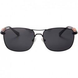 Rectangular Anti Glare Metal Frame Sunglases Classic Polarized Driving Sunglasses-1578 - C4 - CO12DOMAOGL $29.51