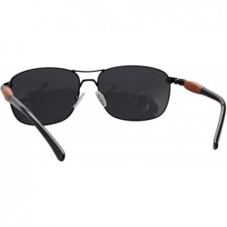 Rectangular Anti Glare Metal Frame Sunglases Classic Polarized Driving Sunglasses-1578 - C4 - CO12DOMAOGL $29.51